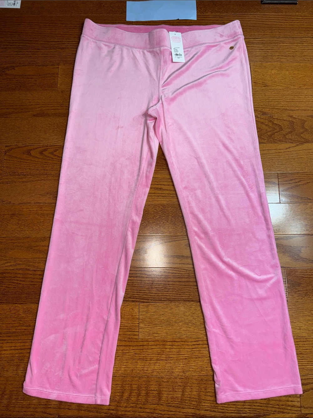 XXL Lilly Pulitzer Dorsey Velour Pants in the shade Confetti Pink